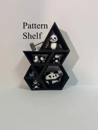 Each shape has a flat backing covered all the way