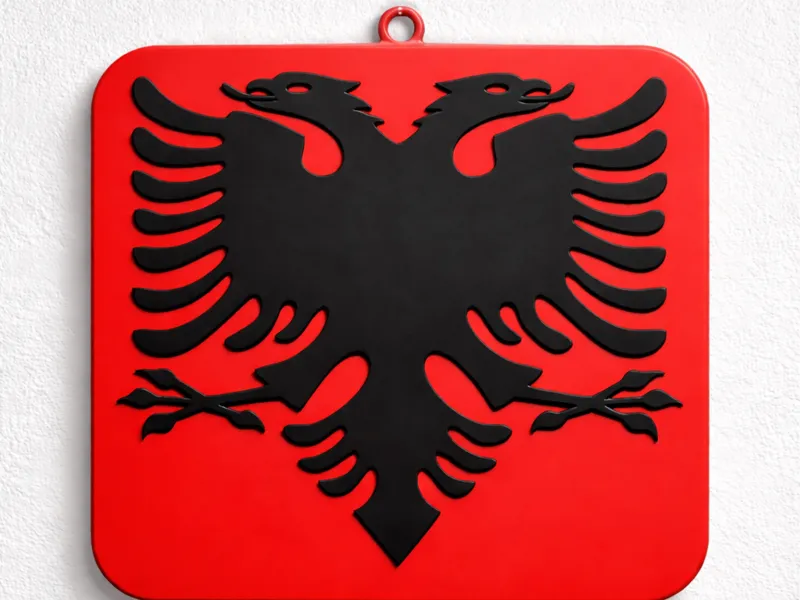 Quadretto con stemma Albania