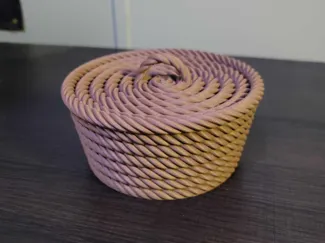 Rope Bowl With Lid