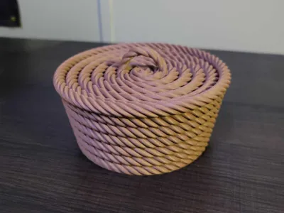Rope Bowl With Lid
