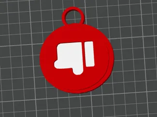 thumbs down keychain brawl stars