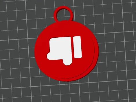 thumbs down keychain brawl stars