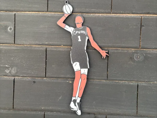 Porte-clés silhouette Wemby — Spurs de San Antonio