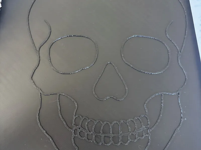Crayon Rubbing Skull