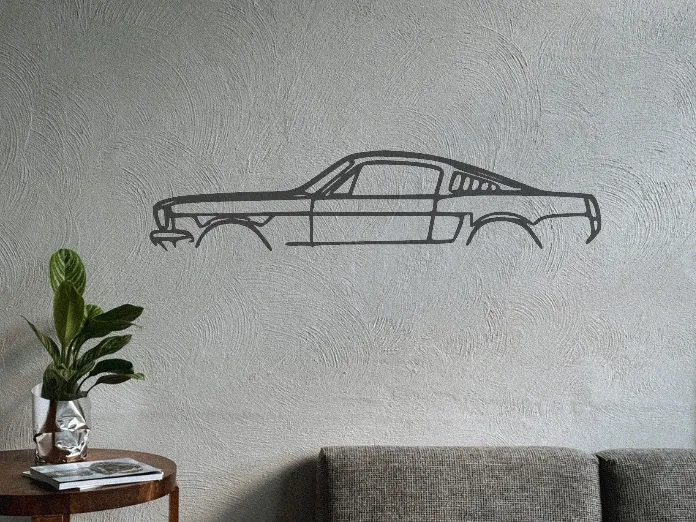 Déco murale Ford Mustang Fastback 1966