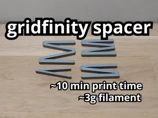 Gridfinity universal spacer for baseplates