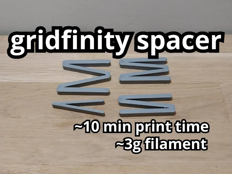 Gridfinity universal spacer for baseplates