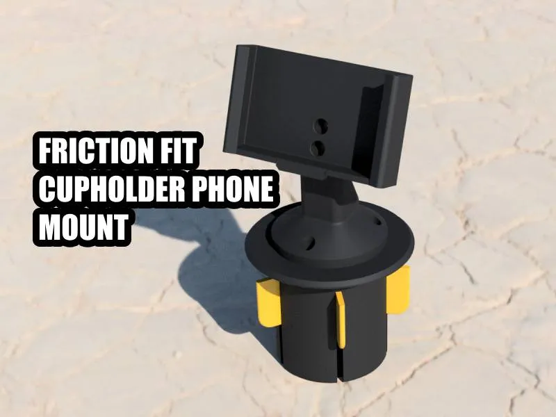 Cupholder phonemount friction fit