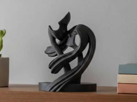 "Infinite Bond" - Liebespaar Skulptur