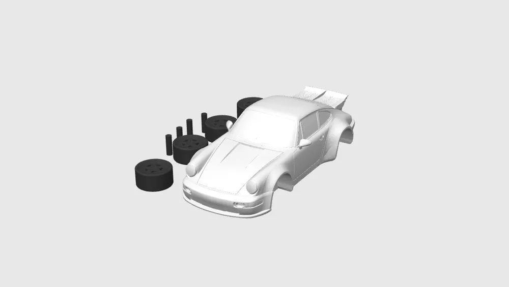 Porsche 911 Turbo - Free 3D Print Model - MakerWorld