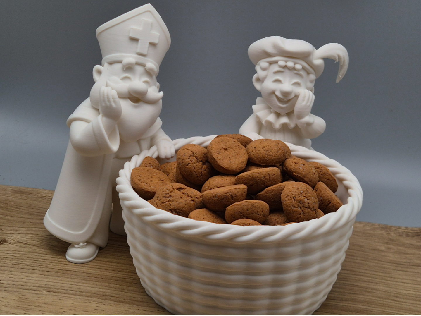 Kruidnotenbakje / Pepernotenbakje Sint en Piet - 3D printed Decor, in stock in India