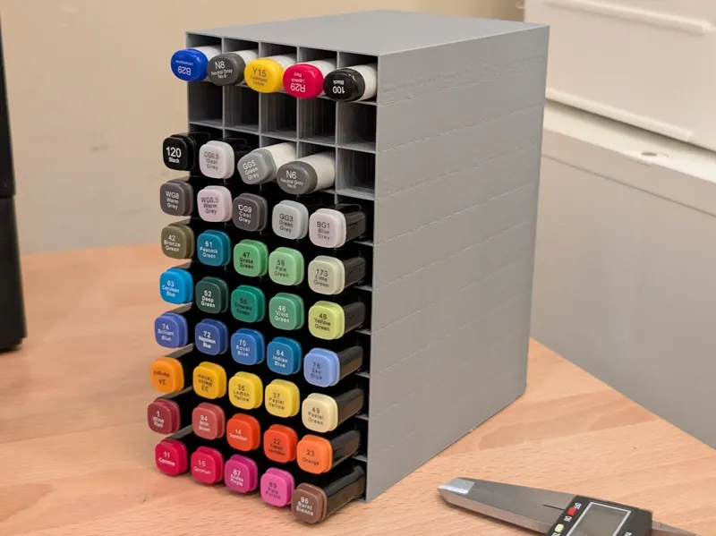 Design Marker Holder for Desk - Holds 50x Markers