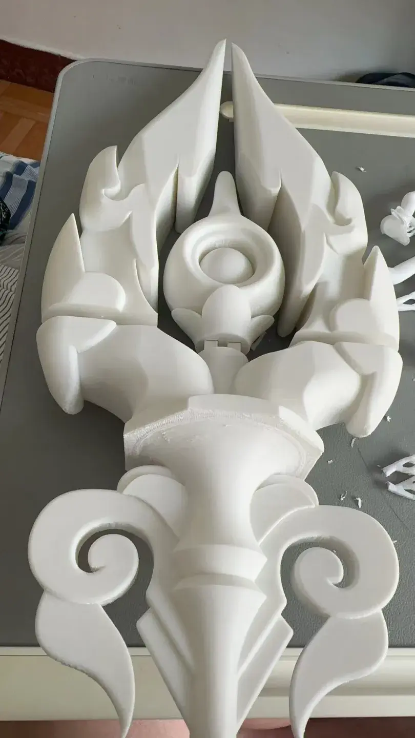 Miniatura 1 do modelo 3D 原神胡桃专武护摩之杖
