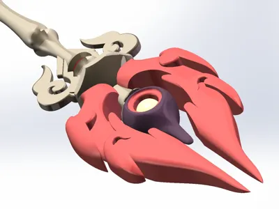 Hu Tao's signature weapon, Staff of Homa