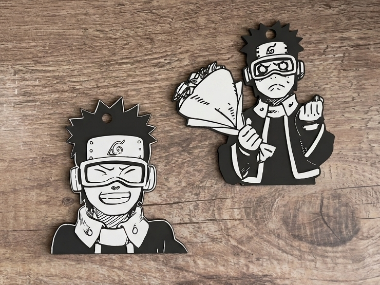 Obito Uchiha - Par De Llaveros Naruto