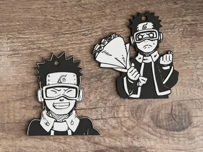Obito Uchiha - Naruto Keychain Pair