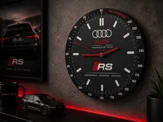 Horloge Murale Interchangeable – Édition Audi RS