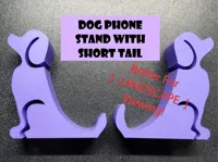 Support téléphone chien à queue courte — photo 1