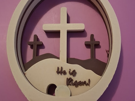 Egg Frame Resurrection Decor AMS and Pause