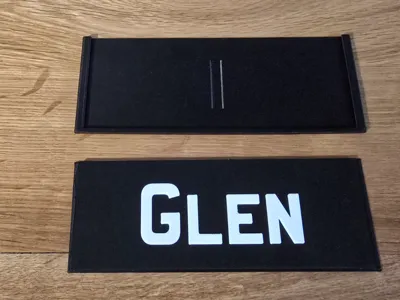 Name Plates - Interchangeable
