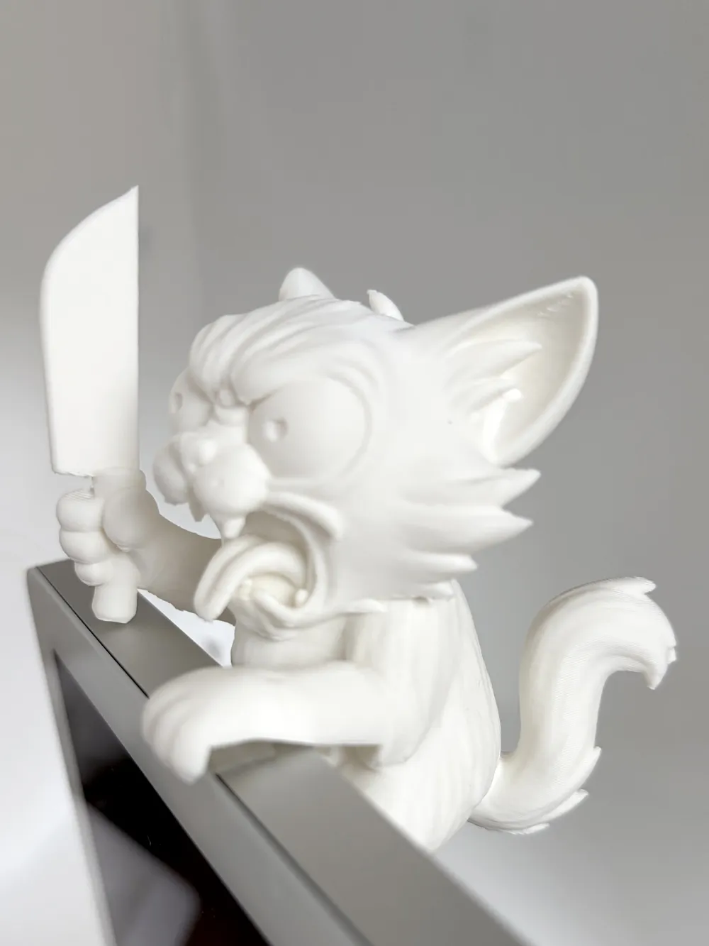 Regalo da collezione con ornamento decorativo fatto a mano con figurine simboliche di gatti