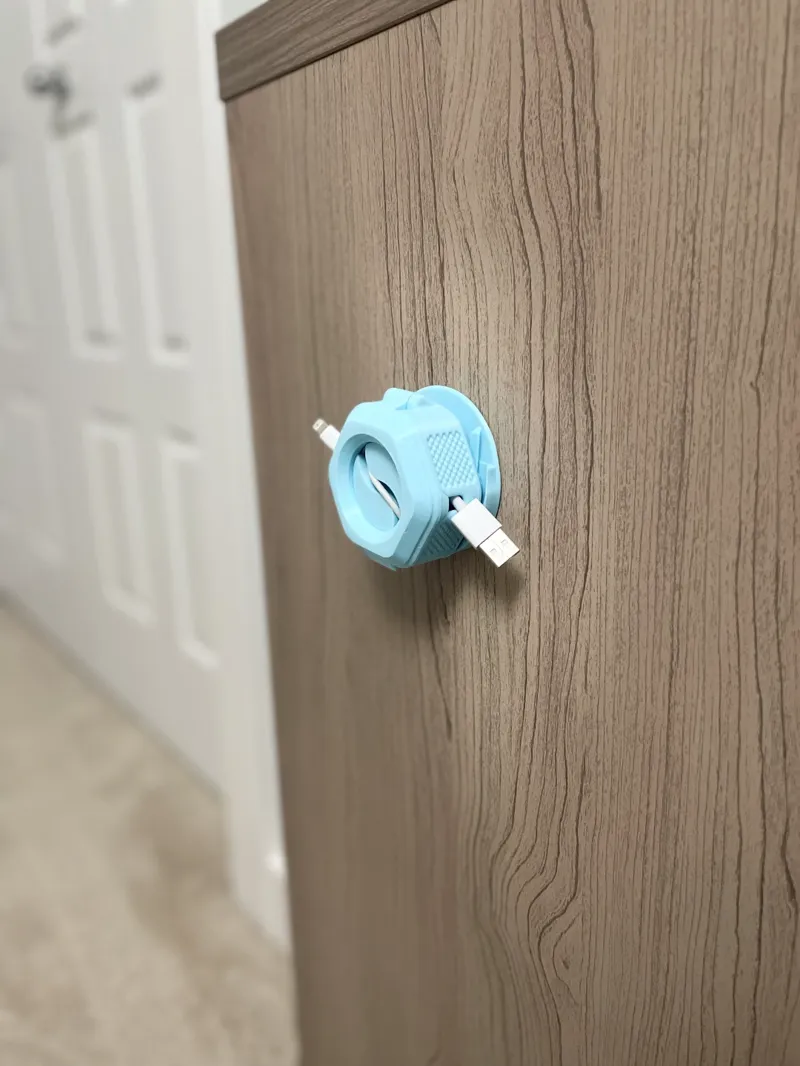 Portable Cable Organizer / Winder With Mount