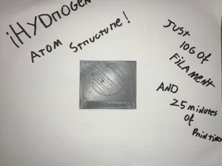 Hydrogen atom structure