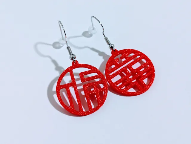 Earrings for Chinese New Year