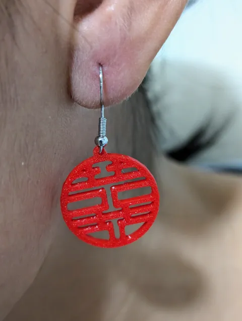 Earrings for Chinese New Year view 4