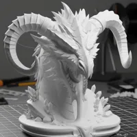 Eldritch Magma Drake - buste de dragon épique — photo 2