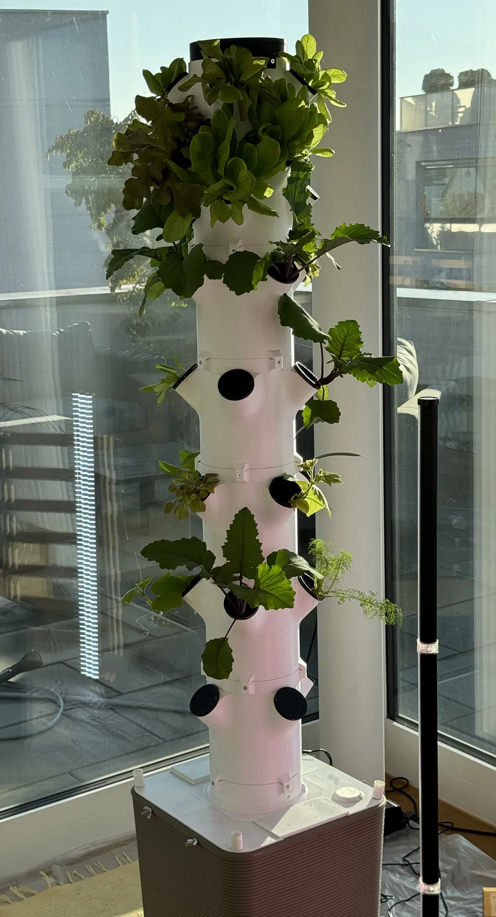 Horta Vertical - Torre de Hidroponia para Vegetais de Grande Porte - Modelo  gratuito para impressão 3D - MakerWorld, image size:1000x1847