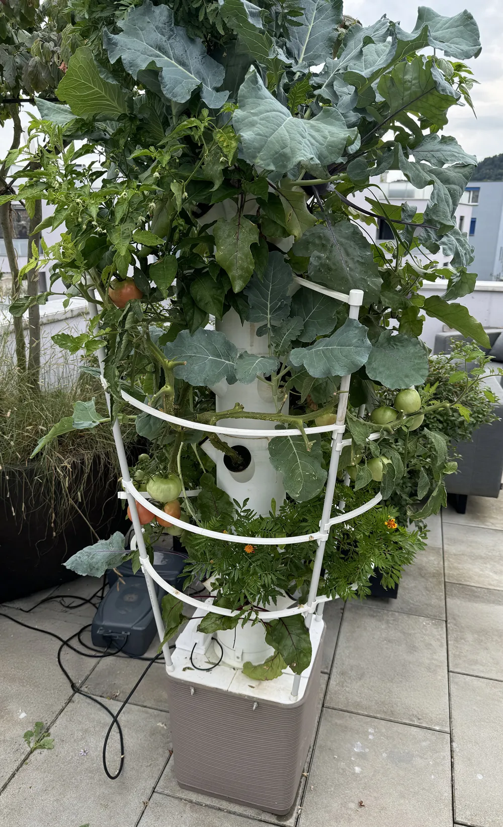 Vertical Garden - Large Hydroponic Vegetable Tower - Free 3D Print Model -  MakerWorld, image size:1000x1643