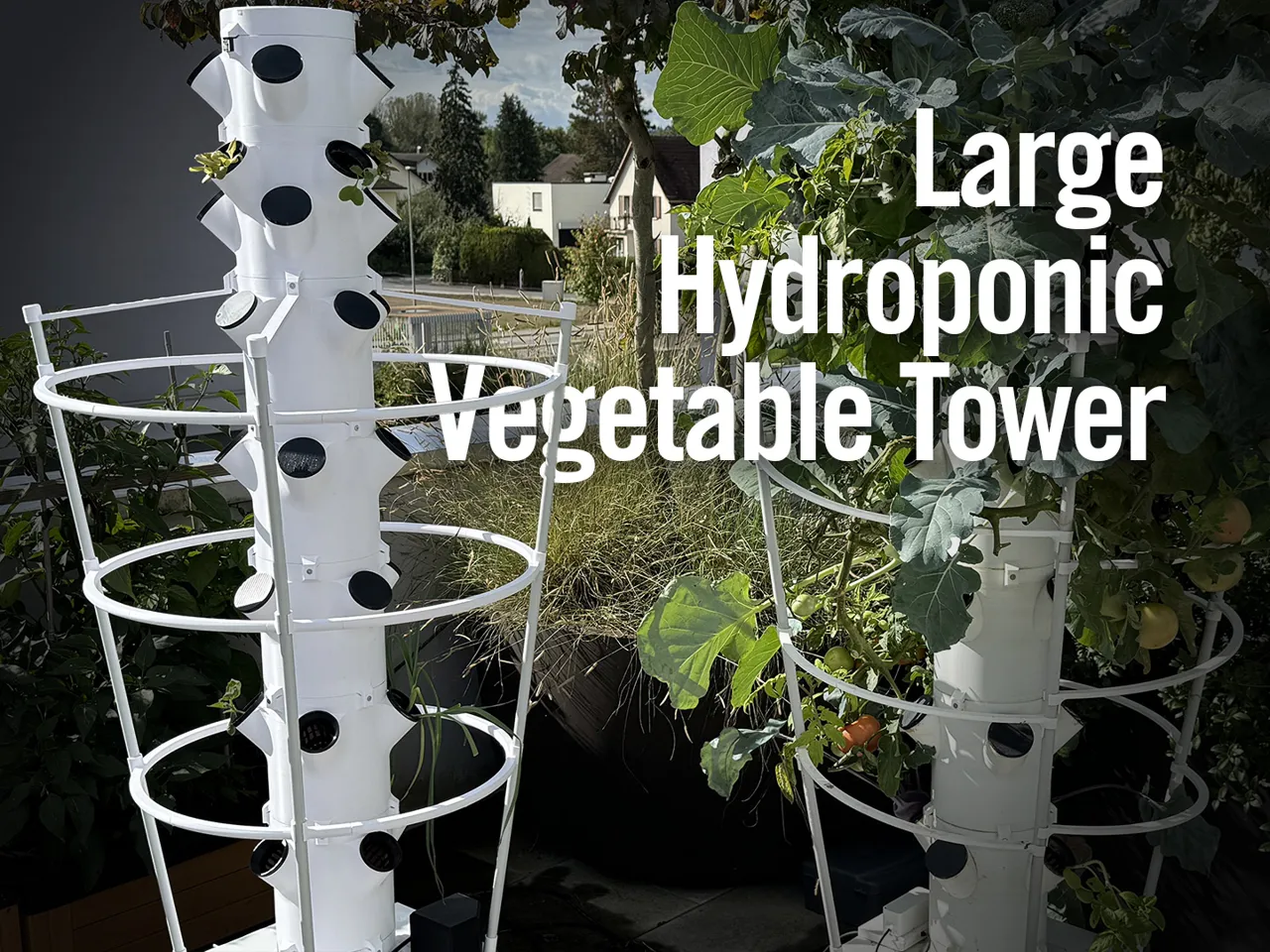 Vertical Garden - Large Hydroponic Vegetable Tower view 2