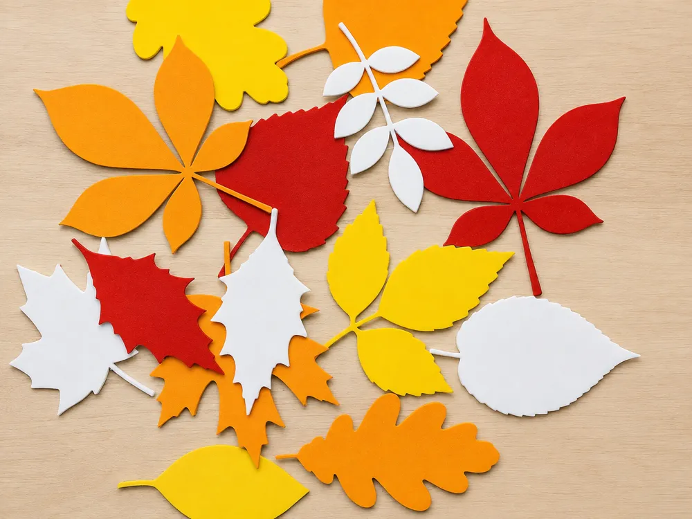 Estante o repisa: Autumn Leaves – Decorative Leaf Set. Referencia del modelo original.