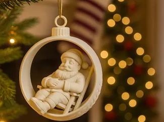Weihnachtskugel Weihnachtsmann