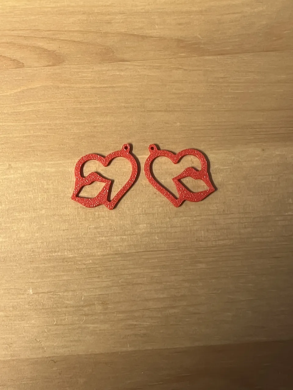 heart earrings view 2