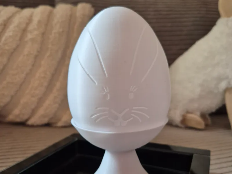 Osterei Teelicht mit Eierbecher