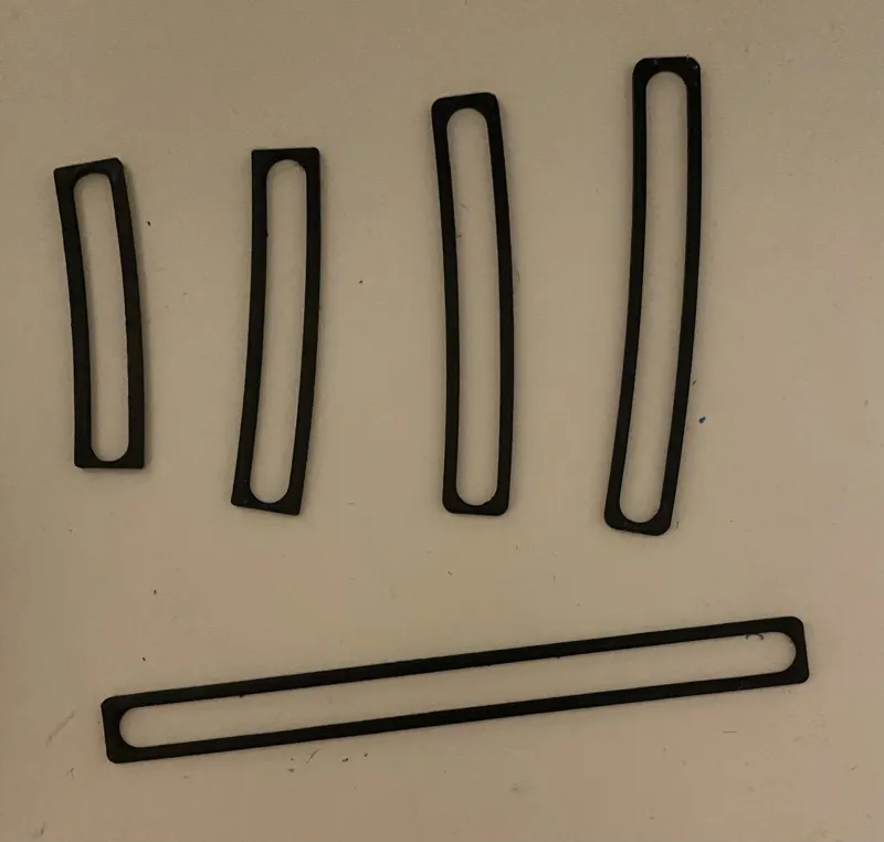 OO / HO Scale Model Railway Curve Templates