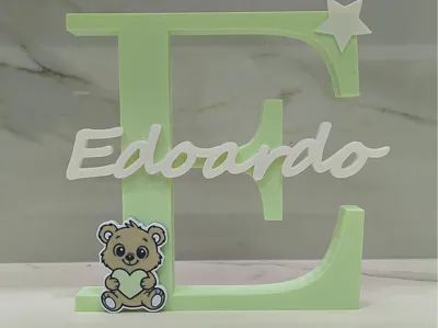 Letter E with name Edoardo