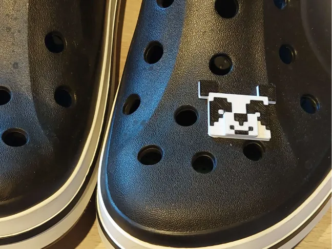 Croc-Anhänger Minecraft Panda