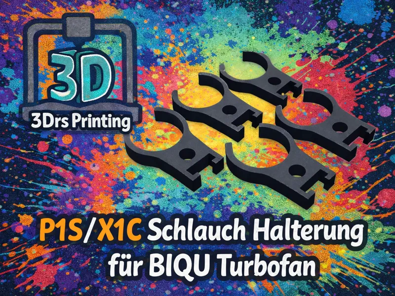 P1S / X1C Schlauch Halterung für BIQU Turbofan 