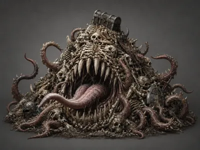 Bone-Pile Mimic miniature 32mm
