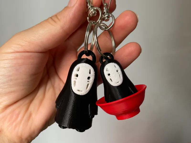 Spirited away No face keychain ramen bowl optional