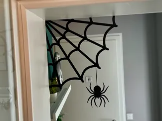 Halloween Door Spiderweb Spinnennetz 