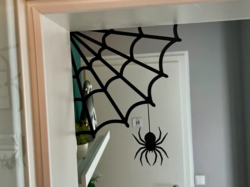 Halloween Door Spiderweb Spinnennetz 
