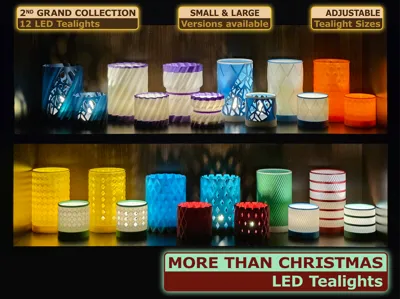 More Than Christmas LED Tealights - 4 All Year