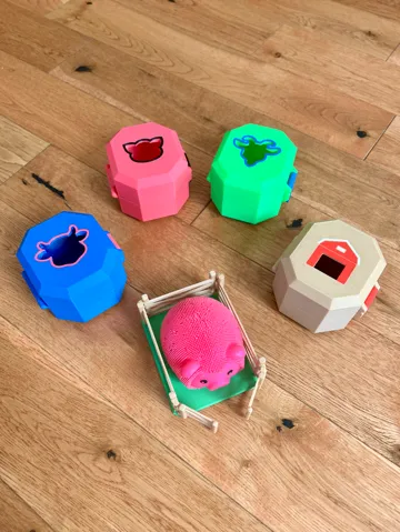 Caja o estuche: NeeDoh Barnyard Squishers Case + bonus fence — vista de referencia 2