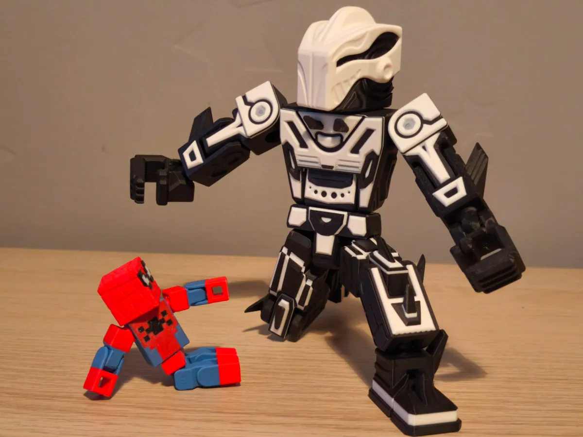 BlockBot S01 - Big, Pointy & Full Articulated by Spennolio MakerWorld ...