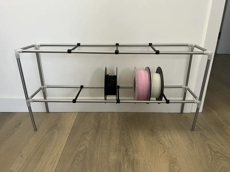 Filament Rack Support (Shoe Rack Conversion)