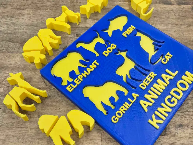 Animal Kingdom Learning Puzzle Medium Diff 18 Pce